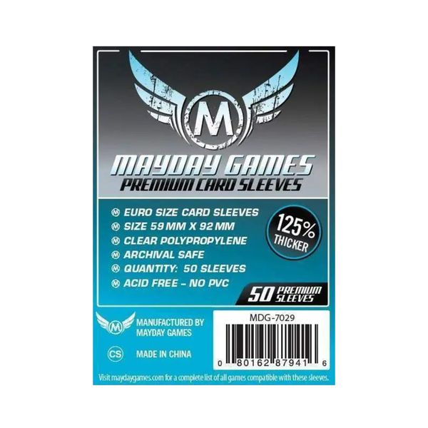 Mayday Games Premium - Bustine protettive 50 pz. (59x92 mm)