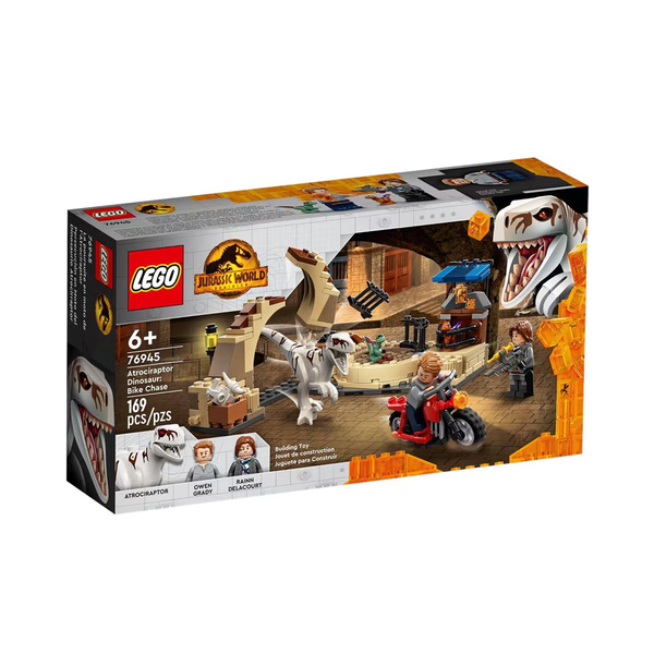 Lego Jurassic World Atrociraptor: Inseguimento sulla Moto (76945)